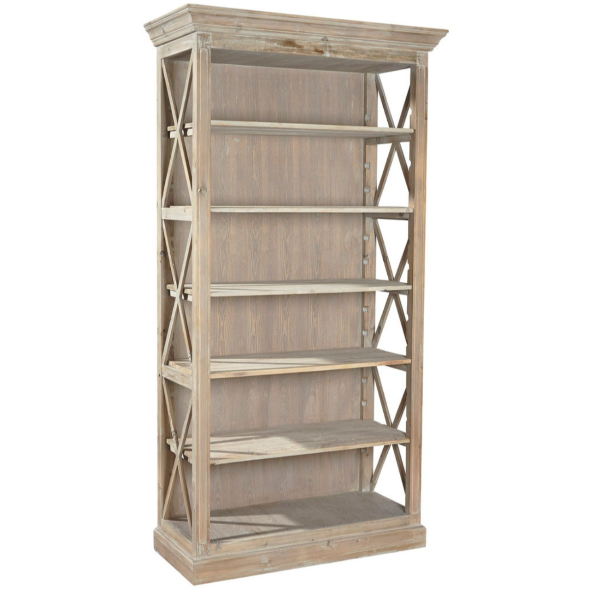 Weathered Open Bookcase