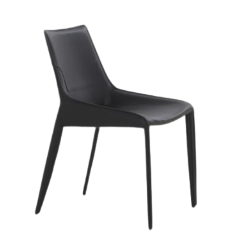 Black Dining Chair - Leather