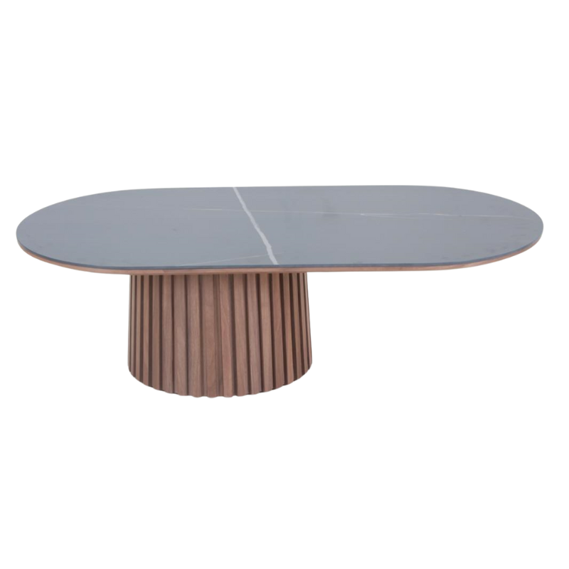 Ceramic Top Coffee Table - Oval