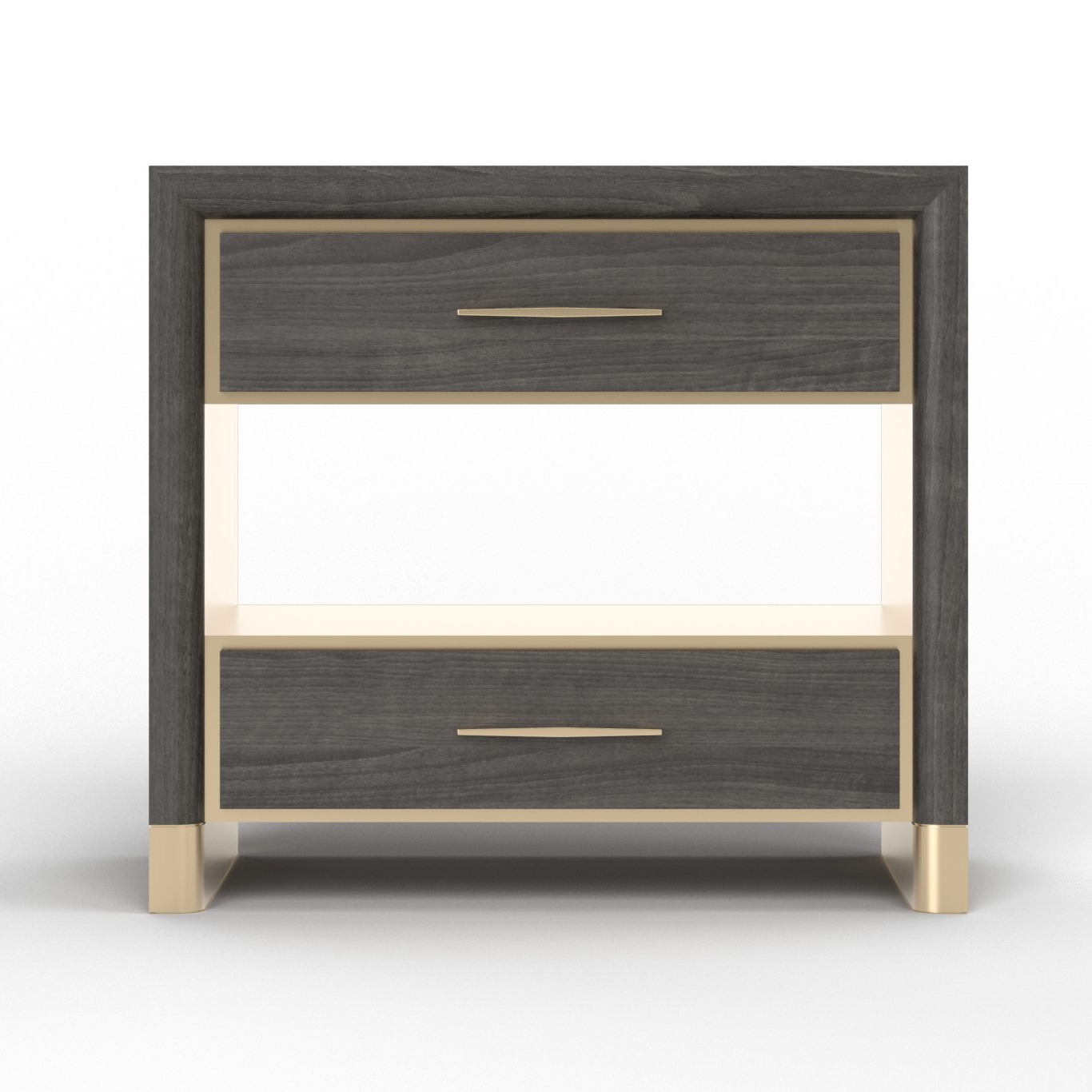 Allure Bedside Table 2 Drawer