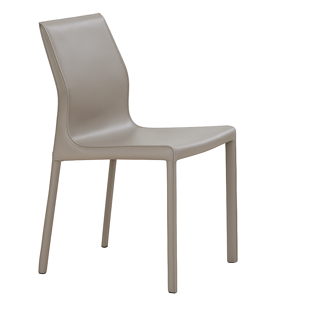 White Dining Chair - leather