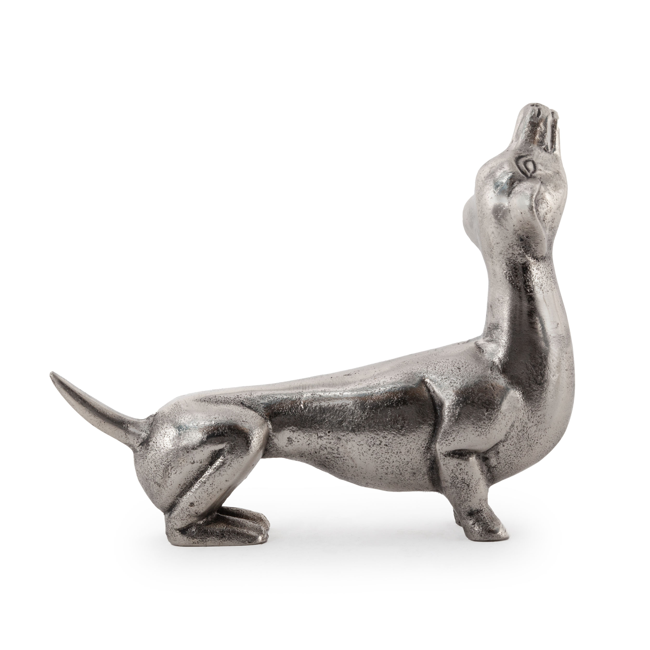 Dash, Decorative Metal Sculpture, Antique Nickel