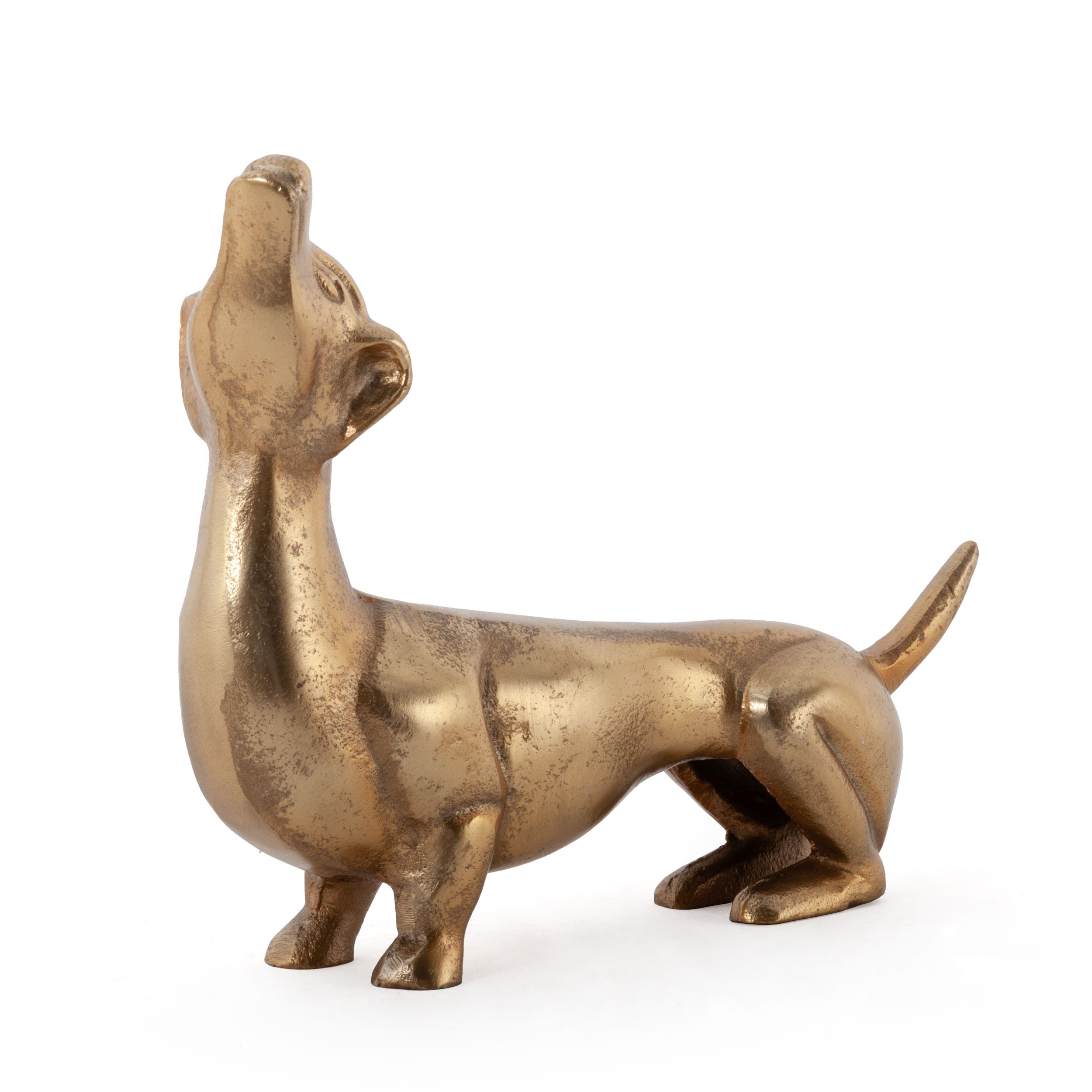 Dash, Decorative Metal Sculpture, Gold