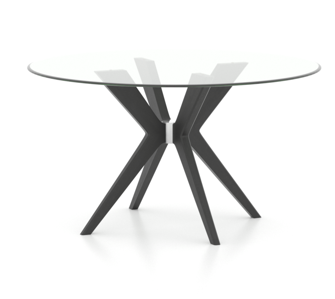 Canadel Downtown Round Glass Table