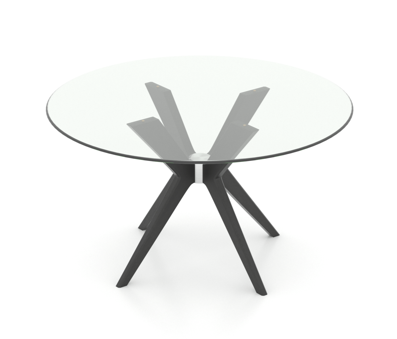 Canadel Downtown Round Glass Table