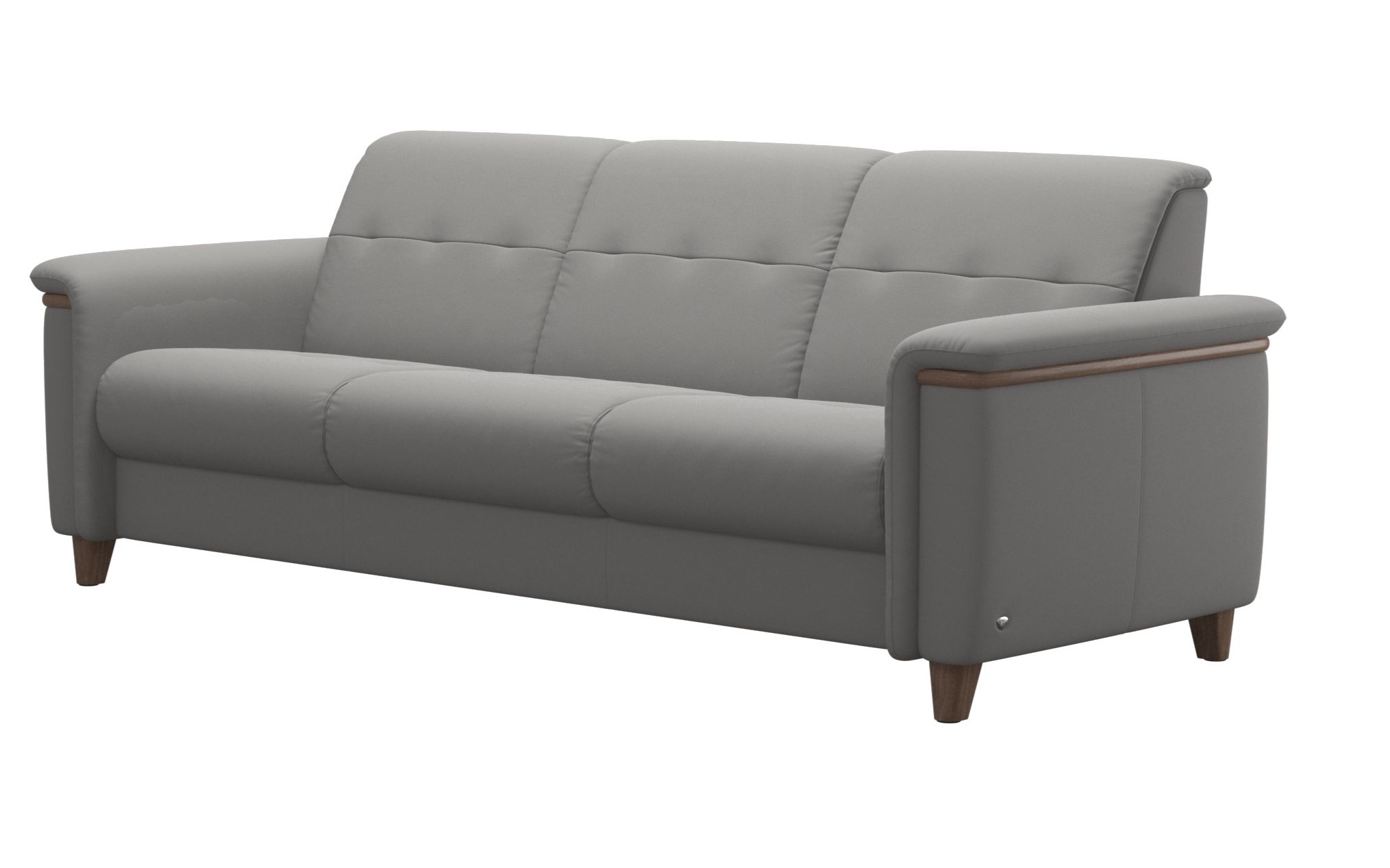Flora Wood 3 Seat Sofa