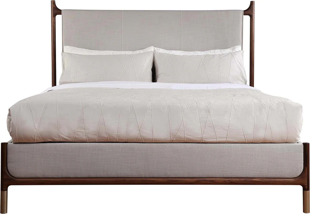 Walnut Grove Fabric Bed - King