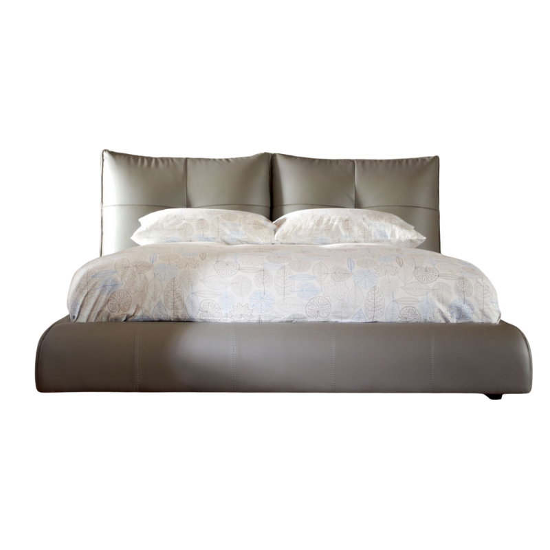 Wave King Leather Bed