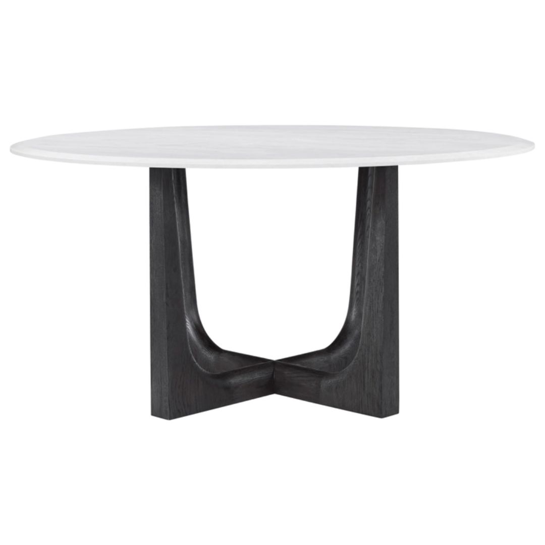 Repose Marble Round Dining Table