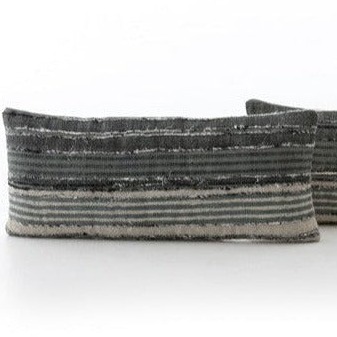 Silk Ribbon Lumber Pillow (Set of 2)