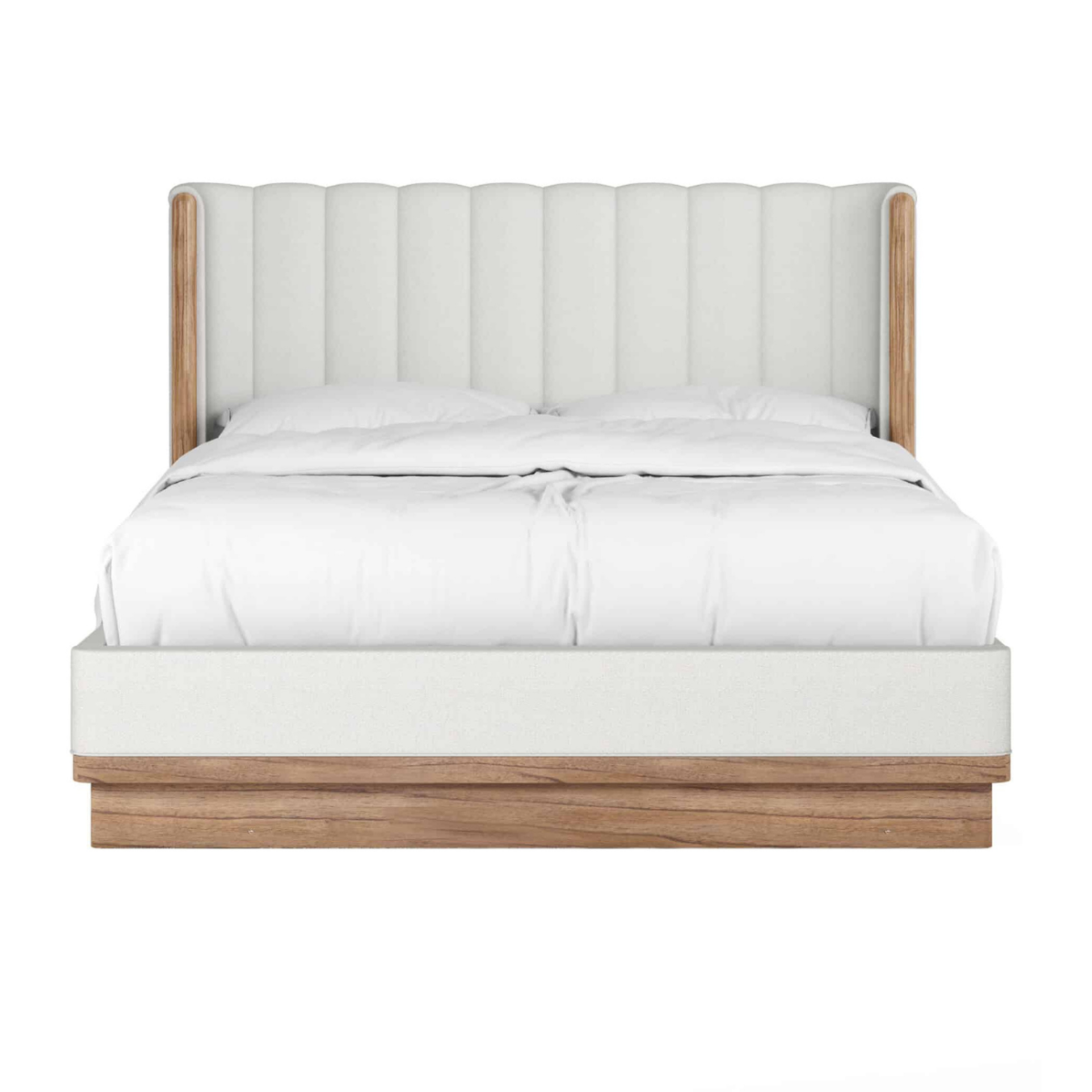 Portico King Upholstered Shelter Bed