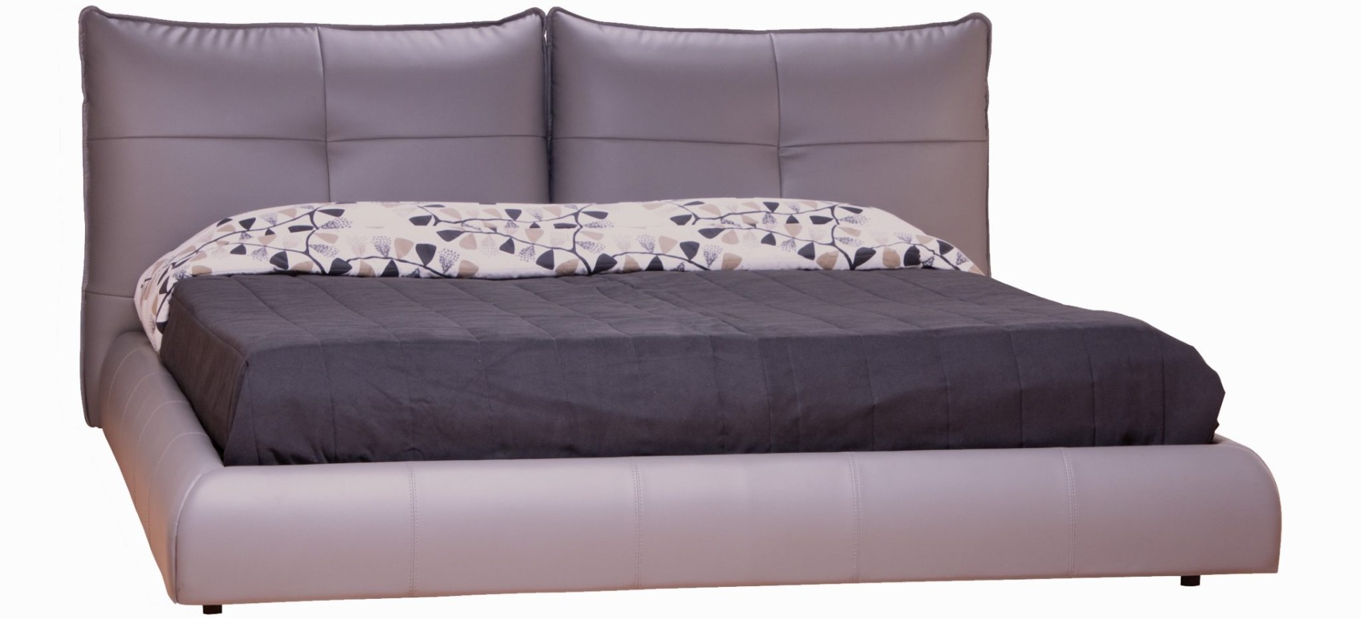 Wave King Leather Bed